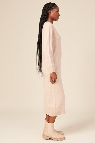 Vestido-camisola eco-responsável  - Amarelo