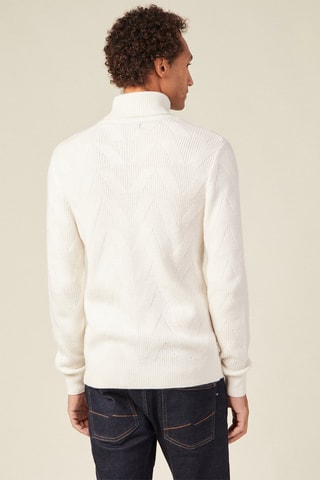 Wollen en Alpacawollen Trui - Wit