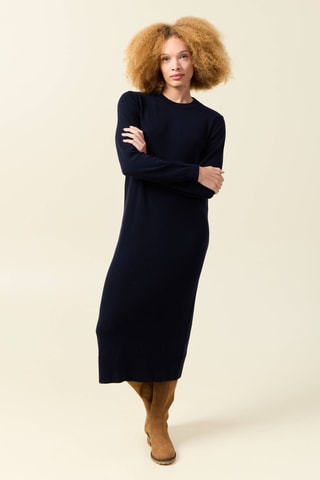 Vestido-camisola - Azul-escuro