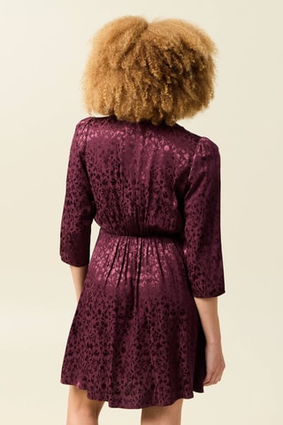 Vestido trapézio - Bordô