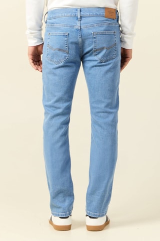 Calças de ganga straight  - Azul