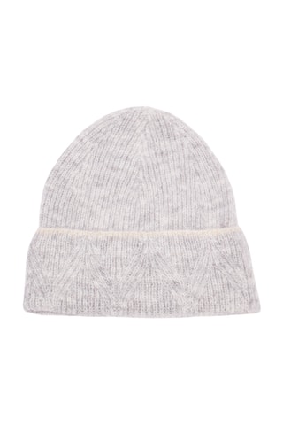 Gorro em alpaca e lã  - Cinzento