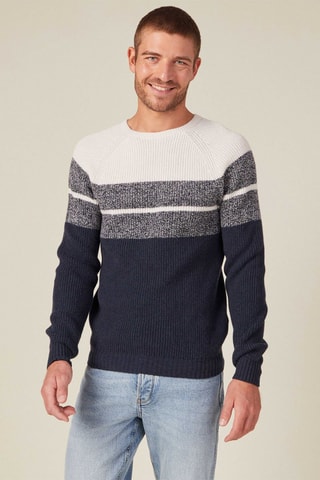 Wollen Trui - Wit en grijs