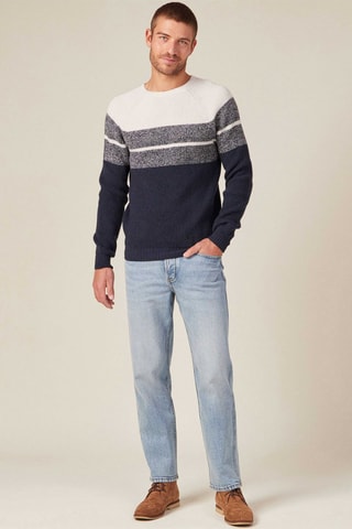 Wollen Trui - Wit en grijs