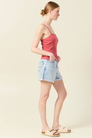 Caicai cropped  - Vermelho