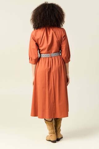 Vestido-camisa - Castanho