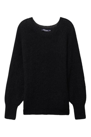 Camisola em mohair e alpaca - Preto