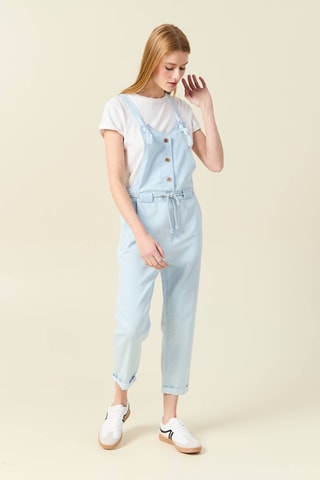 Jardineiras de ganga - Azul-claro