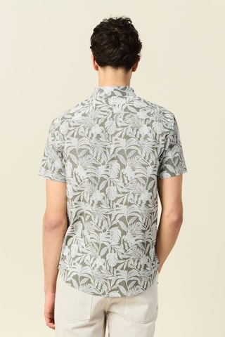 Camisa em algodão biológico - Caqui