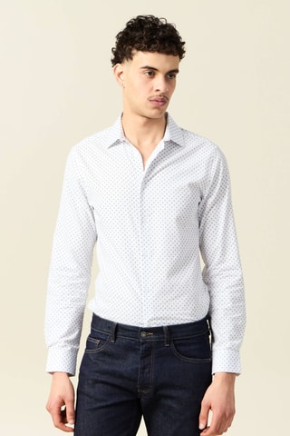 Camisa em algodão biológico - Branco