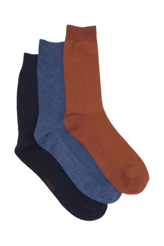 3 Paar Biologisch Katoenen Sokken - Bruin