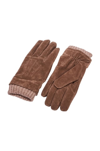 Luvas em couro  - Bege