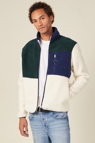 Sweater met Rits - Groen