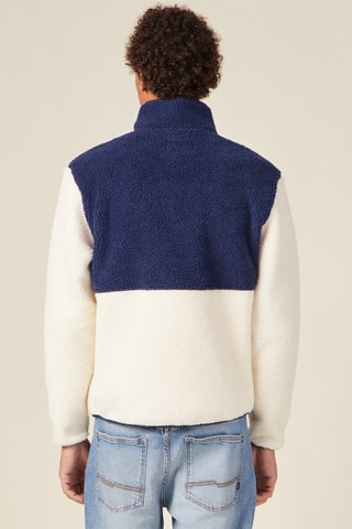 Sweater met Rits - Groen