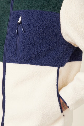 Sweater met Rits - Groen