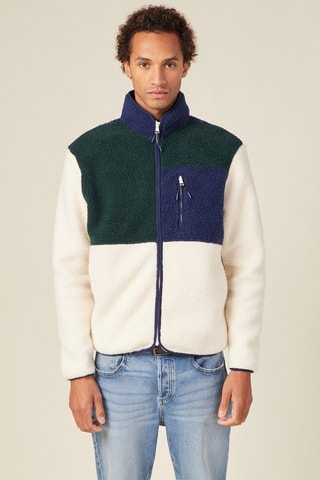 Sweater met Rits - Groen