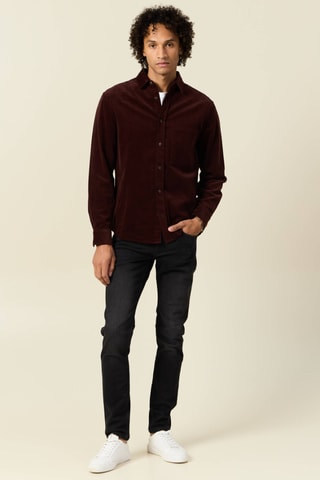 Calças de ganga slim em algodão biológico - Preto