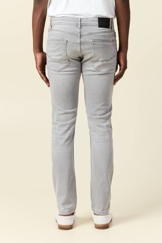 Calças de ganga em algodão biológico  - Cinzento