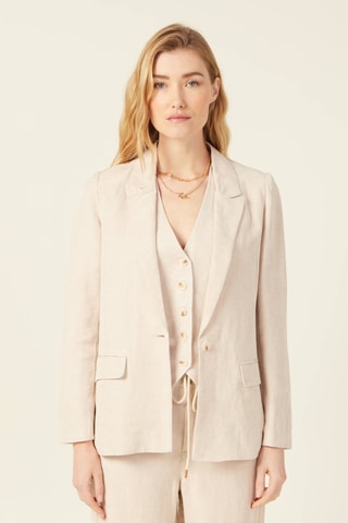 Casaco em linho  - Camel