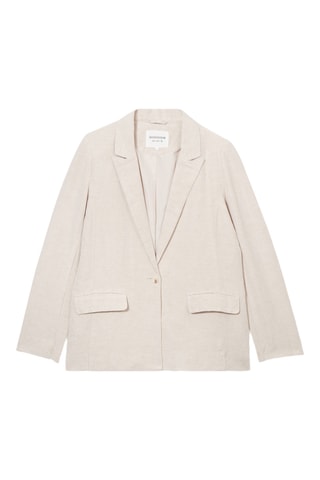 Casaco em linho  - Camel