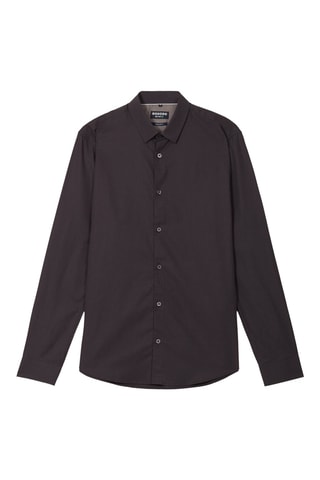 Camisa em algodão biológico  - Cinzento