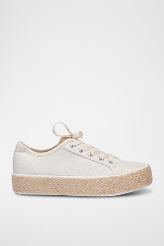 Alpargatas com cunha - Cru