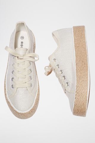 Alpargatas com cunha - Cru