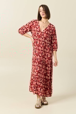 Vestido direito  - Vermelho