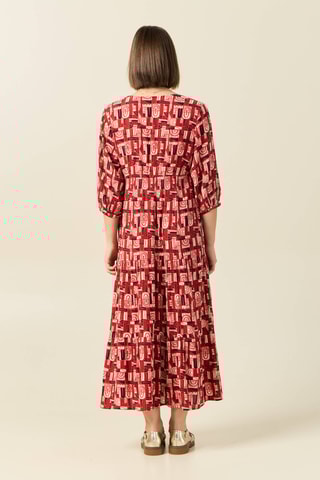 Vestido direito  - Vermelho