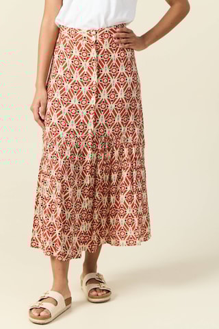 Saia comprida - Laranja-escuro