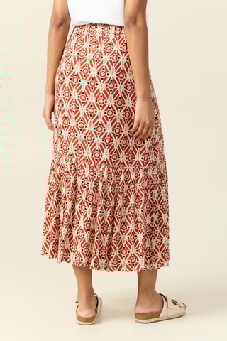 Saia comprida - Laranja-escuro