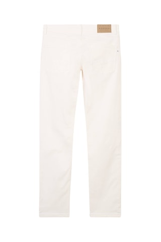 Calças de ganga em algodão biológico  - Branco