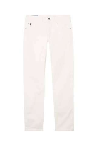 Calças de ganga em algodão biológico  - Branco