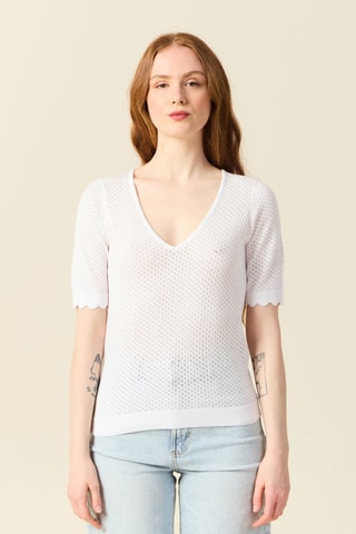 Top em algodão biológico. - Branco