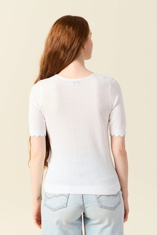 Top em algodão biológico. - Branco