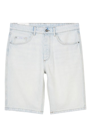 Calções de ganga direitos - Branco