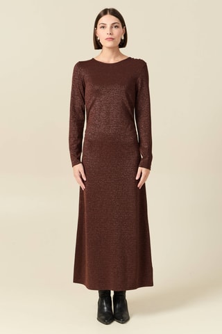 Vestido comprido - Castanho