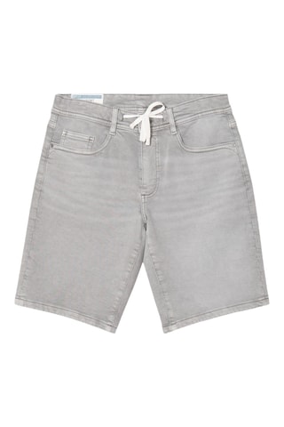 Calções de ganga em algodão biológico - Cinzento