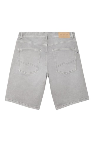 Calções de ganga em algodão biológico - Cinzento