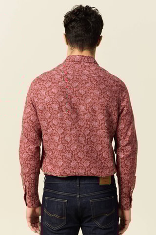 Camisa em linho - Castanho