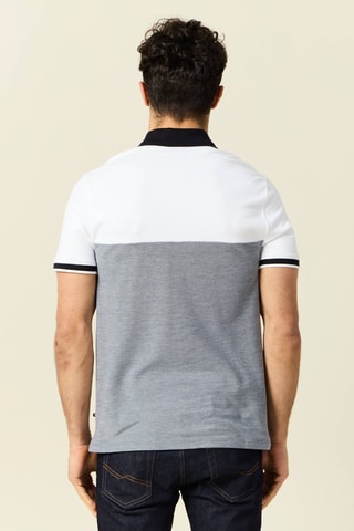 Polo em algodão biológico - Azul-marinho