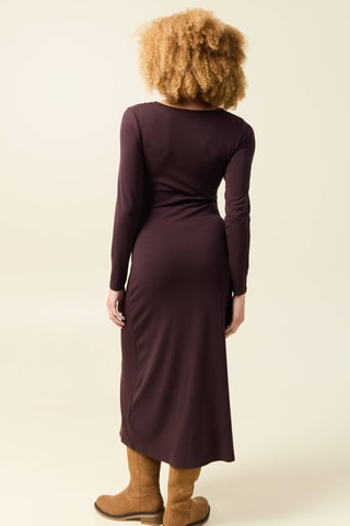 Vestido midi - Castanho