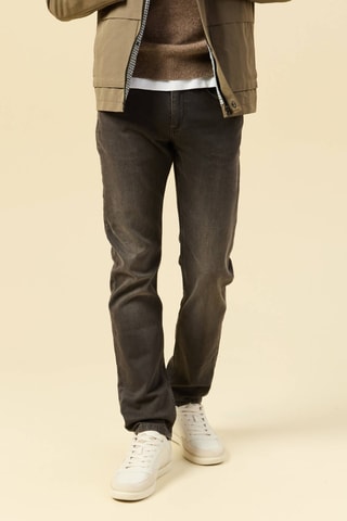 Calças de ganga straight - Castanho