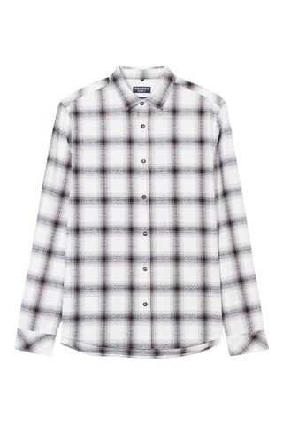 Camisa em algodão biológico  - Azul-marinho