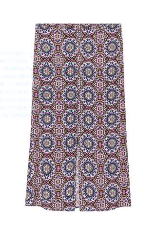 Saia midi  - Azul-marinho