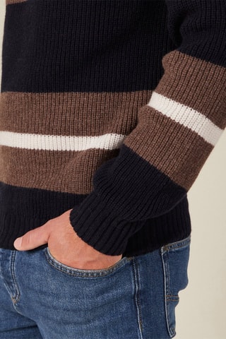 Merinoswollen en Kasjmier Trui - Blauw