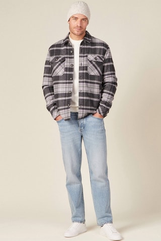 Sobrecamisa de lã reciclada.  - Violeta