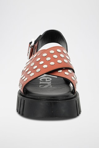 Sandali platform in pelle Kick Fact - Dorato