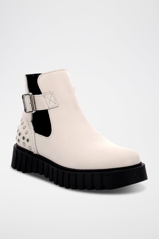 Stivaletti in pelle Kick Fantasy - Bianco