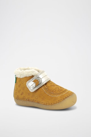 Stivaletti imbottiti in pelle So Windy - Giallo e dorato